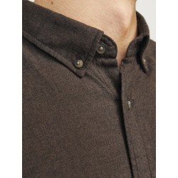JACK & JONES Klassisk Melange Skjorte - Mulch