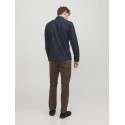 JACK & JONES Klassisk Melange Skjorte - Navy Blazer