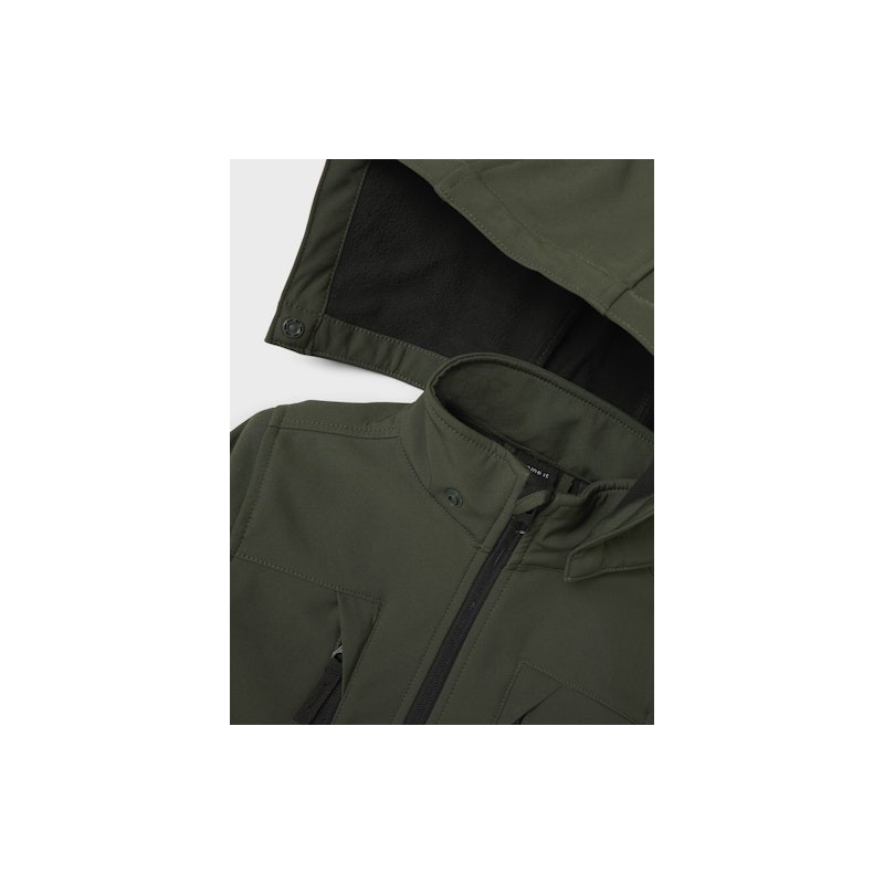 NAME IT KIDS Alfa08 Softshell Jakke - Climbing Ivy