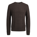 JACK & JONES Jrebjosh Knit Crew Neck - Mulch