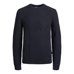 JACK & JONES Jrebjosh Knit Crew Neck - Navy Blazer