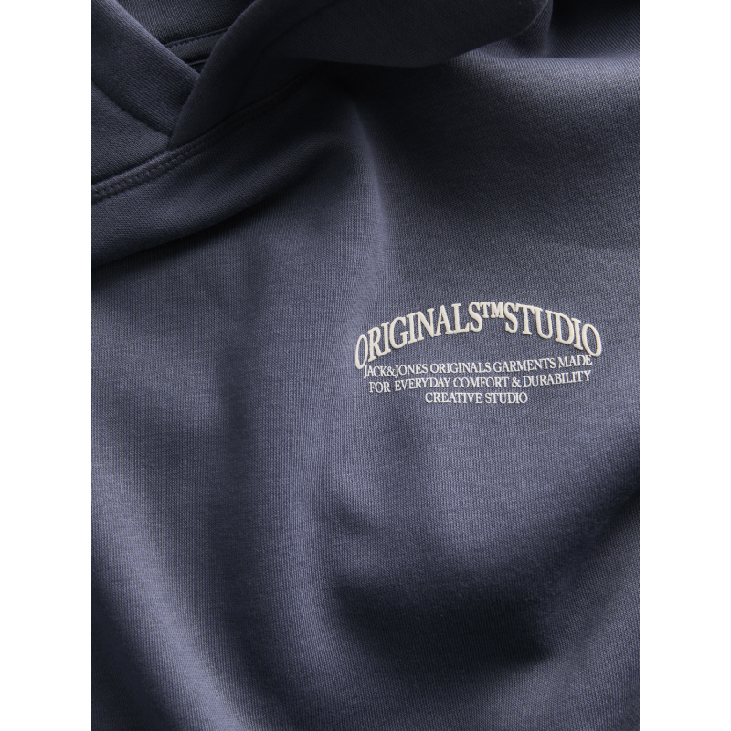 JACK & JONES JUNIOR Jorfrederiksberg Margate Sweat Ho Bf Junior - Nightshadow Blue