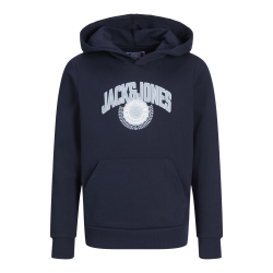 JACK & JONES JUNIOR Jjkam Varsity Branding Sweat Hood Junior - Sky Captain
