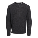 JACK & JONES JUNIOR Jjjones Knit Crew Neck Junior - Asphalt