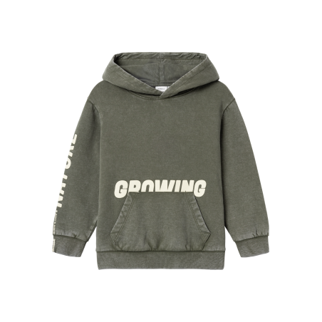 NAME IT Nkmosivas Langærmet Nreg Sweat Wh Bru - Tea Leaf
