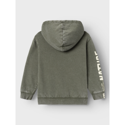 NAME IT Nkmosivas Langærmet Nreg Sweat Wh Bru - Tea Leaf