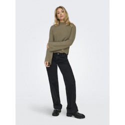 JDY Justy Slit Pullover - Malt Ball