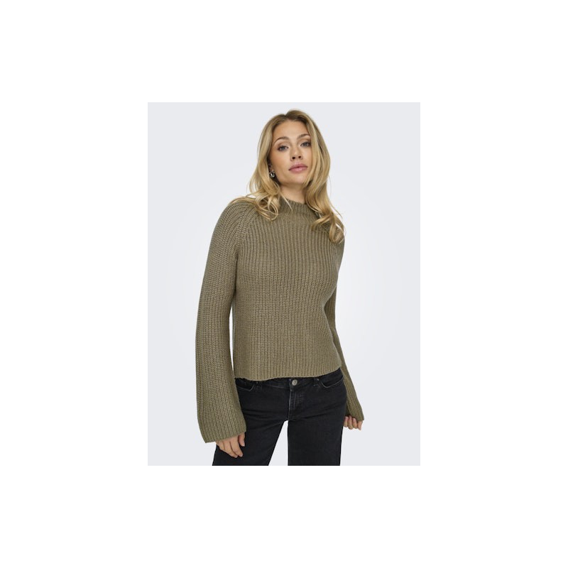 JDY Justy Slit Pullover - Malt Ball