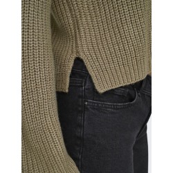 JDY Justy Slit Pullover - Malt Ball