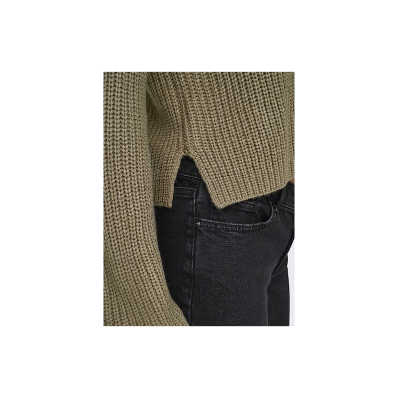 JDY Justy Slit Pullover - Malt Ball