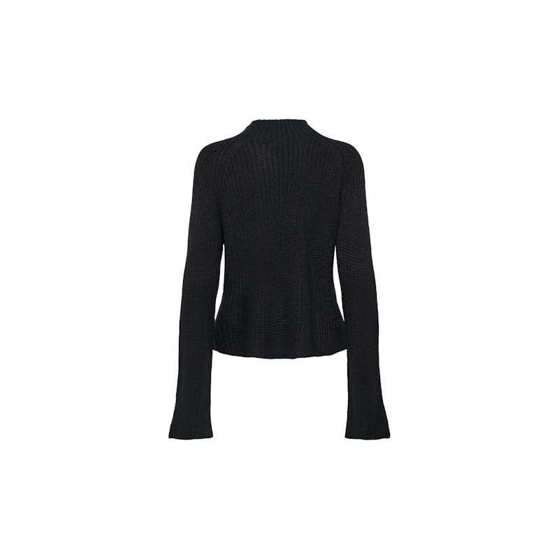 JDY Justy Slit Pullover - Sort