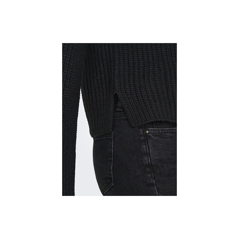 JDY Justy Slit Pullover - Sort
