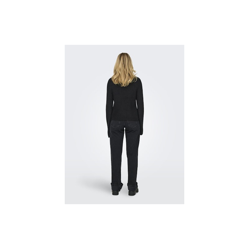 JDY Justy Slit Pullover - Sort