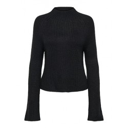 JDY Justy Slit Pullover - Sort