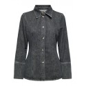 ONLY Nara L/S Denim Skjorte - Washed Black