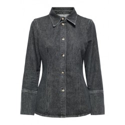 ONLY Nara L/S Denim Skjorte - Washed Black