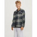 JACK & JONES Junior Vesterbro Ternet Oversize Overskjorte - Forest River