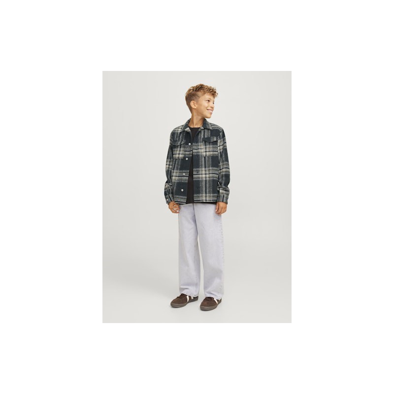 JACK & JONES Junior Vesterbro Ternet Oversize Overskjorte - Forest River