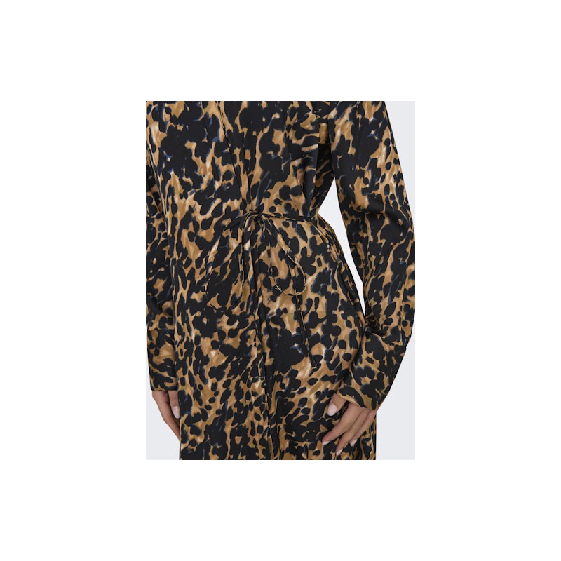 JDY Judy Midi Skjorte Kjole - Brown Sugar/Leo