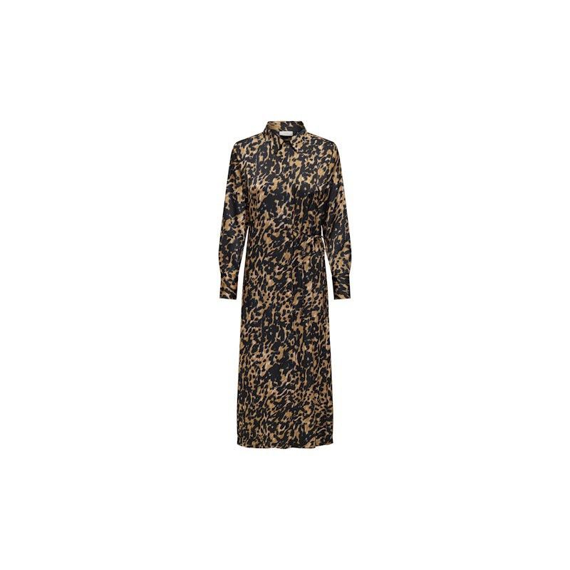 JDY Judy Midi Skjorte Kjole - Brown Sugar/Leo