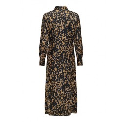 JDY Judy Midi Skjorte Kjole - Brown Sugar/Leo
