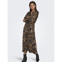 JDY Judy Midi Skjorte Kjole - Brown Sugar/Leo