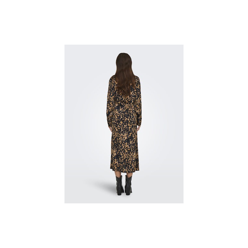 JDY Judy Midi Skjorte Kjole - Brown Sugar/Leo