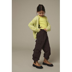 KIDS ONLY L/S Twist Strik Cardigan - Citronelle