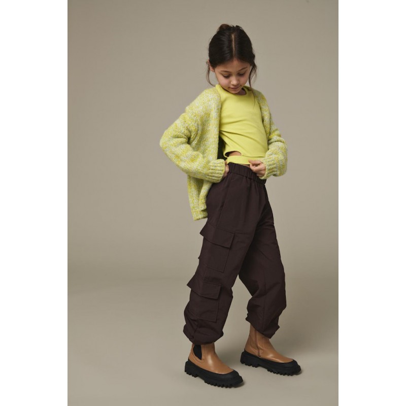 KIDS ONLY L/S Twist Strik Cardigan - Citronelle