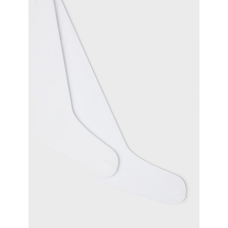 NAME IT Kids Troplavinnis Strømpebukser 60D - Bright White