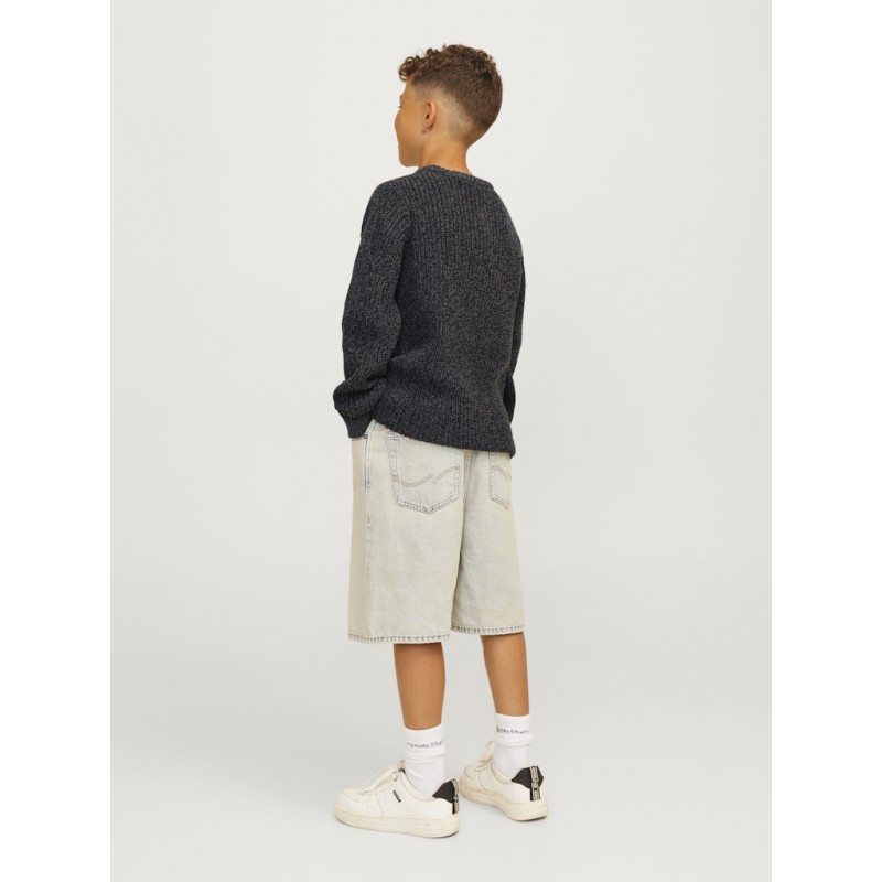 JACK & JONES Junior Jones Strik Crew Neck - Asphalt