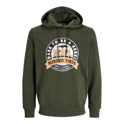JACK & JONES Jrebcasper Sweat Hood - Kombu Green