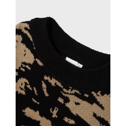 NAME IT Kids Molle L/S Strik - Sort