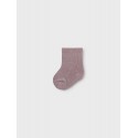 NAME IT Baby Wakta Uld 2-pak Strømper - Purple Dove