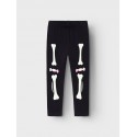 NAME IT Mini Halloween Skelet Sæt - Sort
