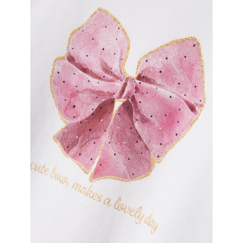 NAME IT Mini Rosalind L/S Bluse - Bright White