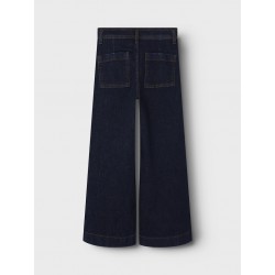NAME IT Kids Salli Slim Wide Jeans - Dark Blue Denim
