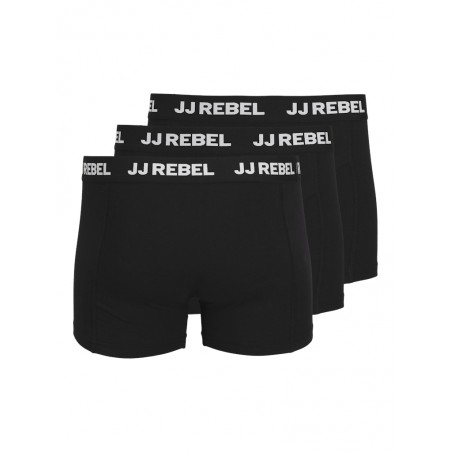 JJ Rebel Logo Boxershorts 3 Pack - Sort