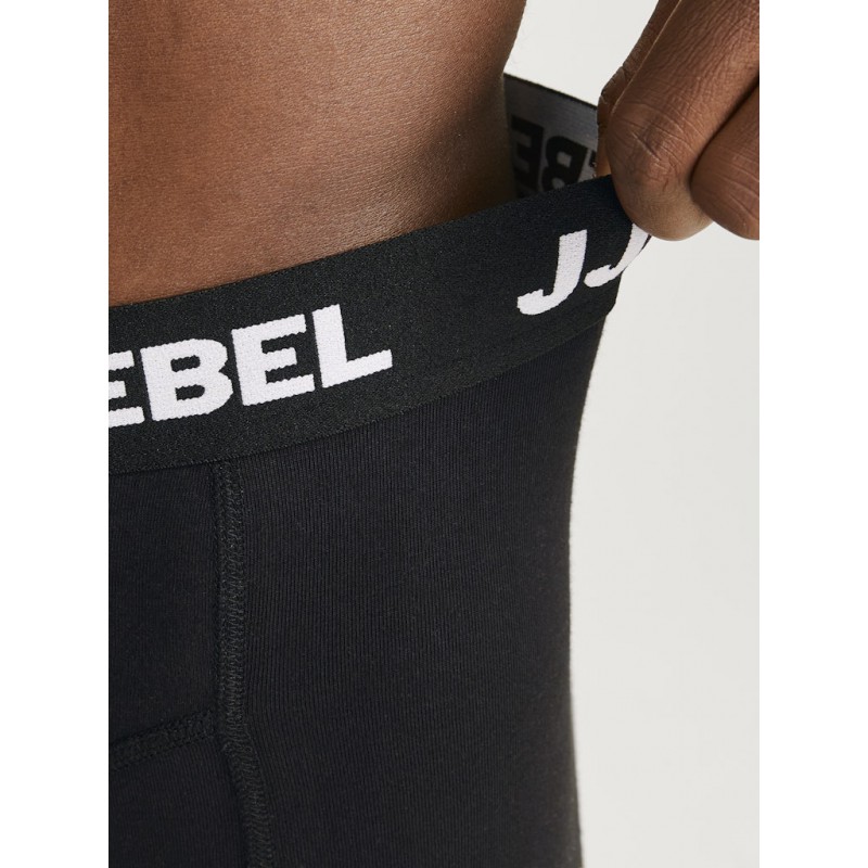 JJ Rebel Logo Boxershorts 3 Pack - Sort