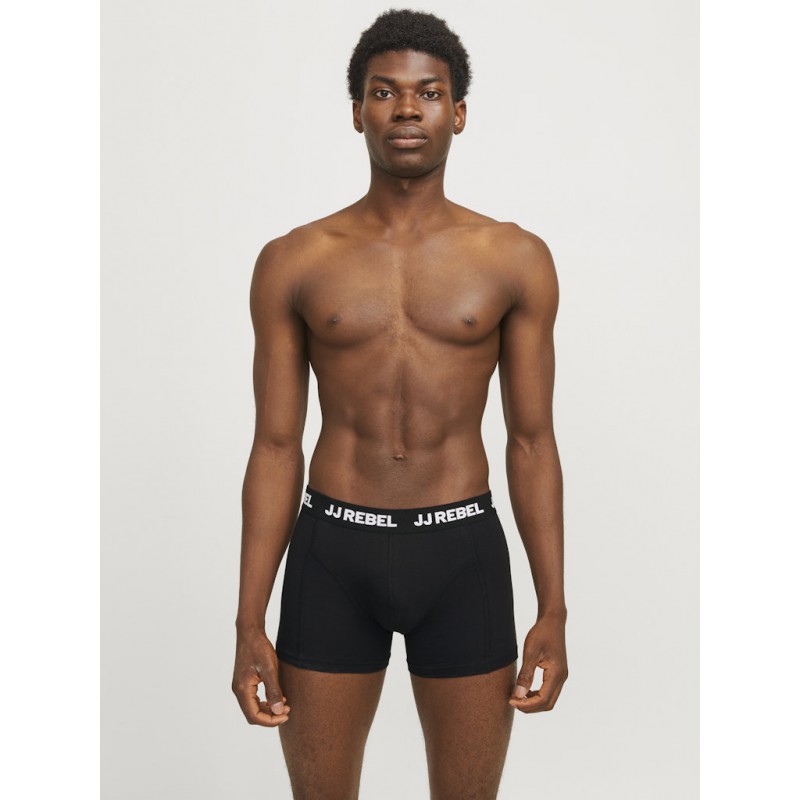 JJ Rebel Logo Boxershorts 3 Pack - Sort