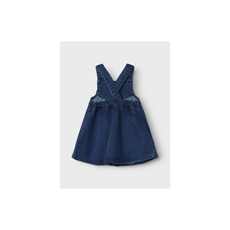 NAME IT Baby Denim Spencer Kjole - Dark Blue Denim