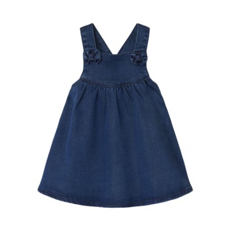 NAME IT Baby Denim Spencer Kjole - Dark Blue Denim