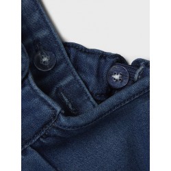 NAME IT Baby Denim Spencer Kjole - Dark Blue Denim