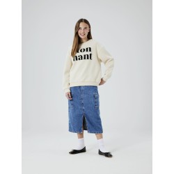 NAME IT Nkforiana Langærmet Rlx Swe Bru Bf - Birch