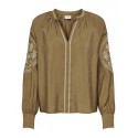 JDY Greta Embroidery Top - Malt Ball