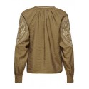 JDY Greta Embroidery Top - Malt Ball