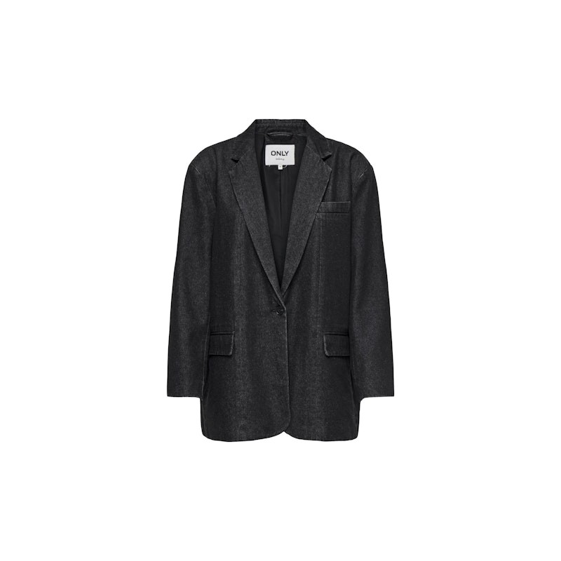 ONLY Cory Denim Blazer - Washed Black