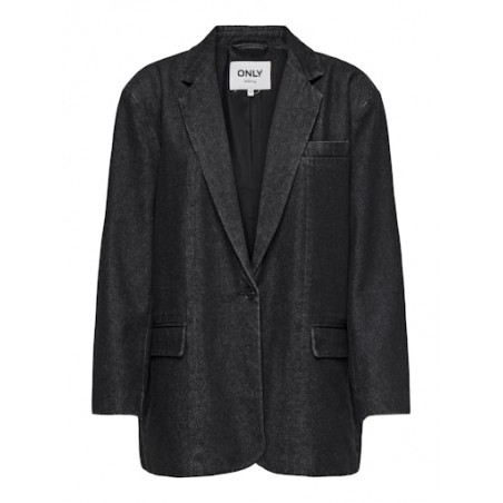 ONLY Cory Denim Blazer - Washed Black