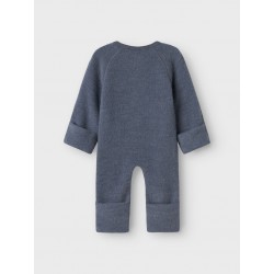 NAME IT Baby Uld-/ Merino Heldragt - Ombre Blue