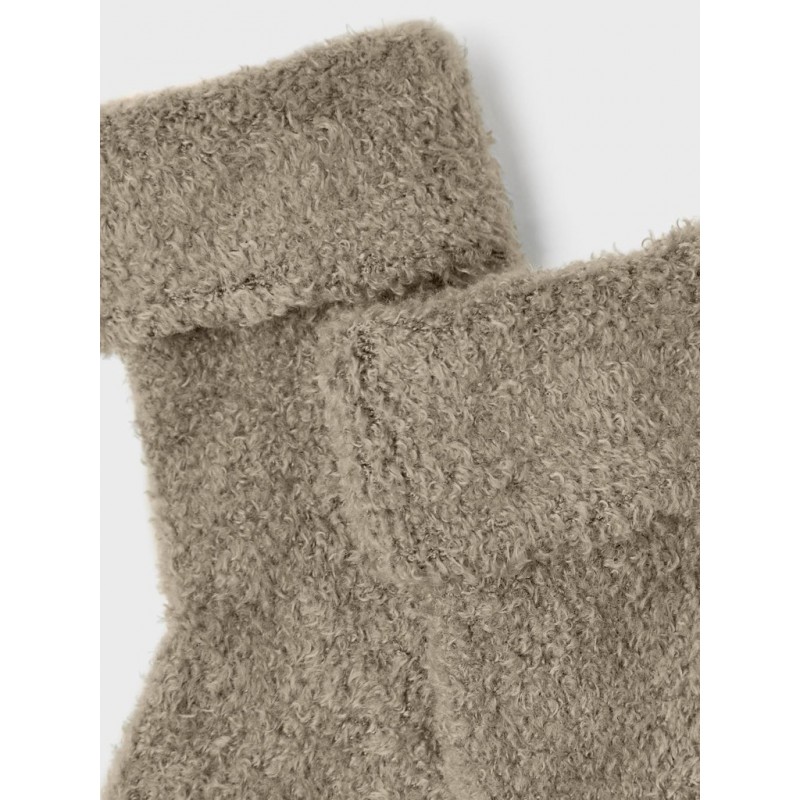 NAME IT Baby Terry Fluffy Strømper - Weathered Teak